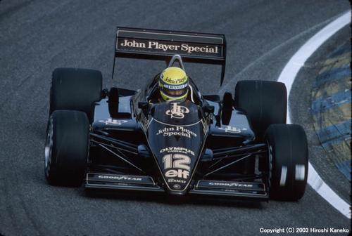 Lotus 97T de 1985 pilotada por Ayrton Senna